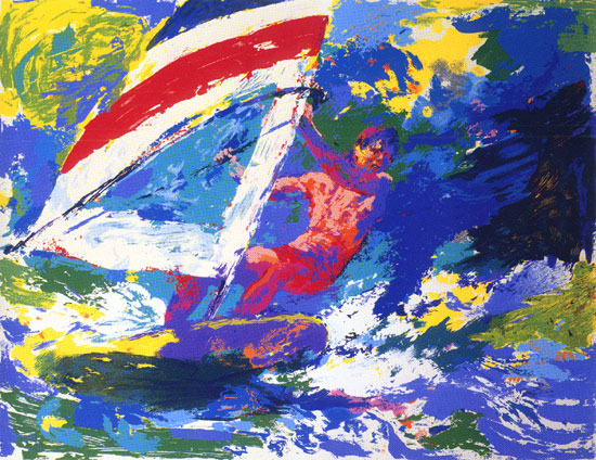 Windsurfing LeRoy Neiman Originals 702-222-2221