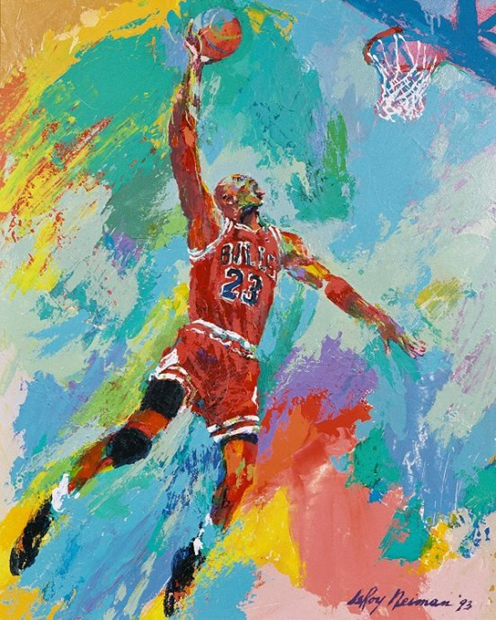 Michael Jordan Chicago Bull #23 LeRoy Neiman Originals 702-222-2221