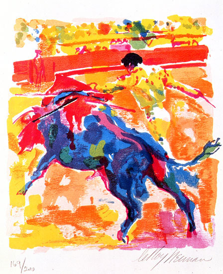 Bullfight LeRoy Neiman Originals 702-222-2221