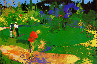 Golfs Threesome (Trevine, Nicklaus, Palmer) LeRoy Neiman Originals 702-222-2221