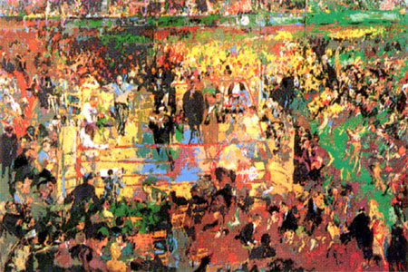 Introduction Of The Champions At Madison Square Garden LeRoy Neiman Originals 702-222-2221