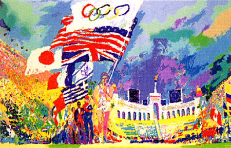 Opening Ceremonies  XXIII Olympiad LeRoy Neiman Originals 702-222-2221