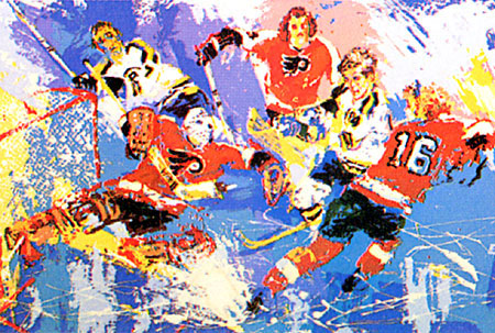 Philadalphia Flyers (Boston Bruins) LeRoy Neiman Originals 702-222-2221
