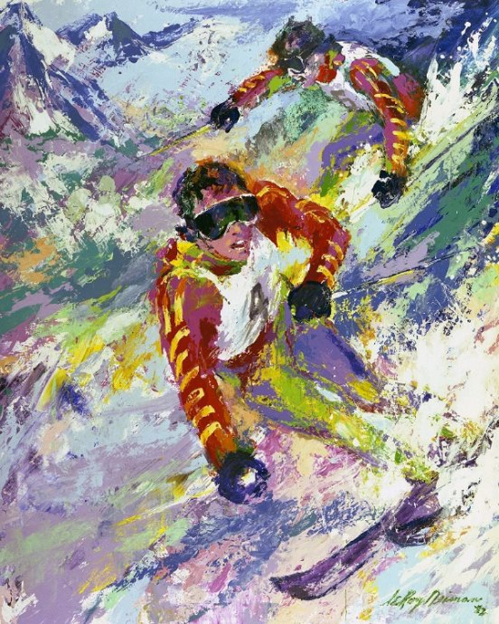 -Ski call for details and title LEROY NEIMAN ORIGINALS CALL 702-222-2221, Buy -Ski call for details and title or sell -Ski call for details and title a LeRoy Neiman Original from NeimansOnly.com Call 702-222-2221 