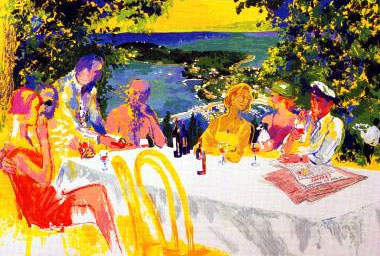 Wine Alfresco LeRoy Neiman Originals 702-222-2221