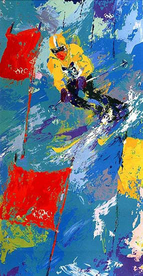 Winter Olympic Skiing LeRoy Neiman Originals 702-222-2221