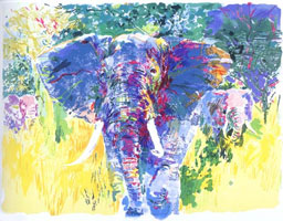 LeRoy Neiman Originals Call 702-222-2221 Bull Elephant
