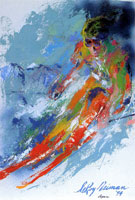 LeRoy Neiman Originals Call 702-222-2221 World Class Skier